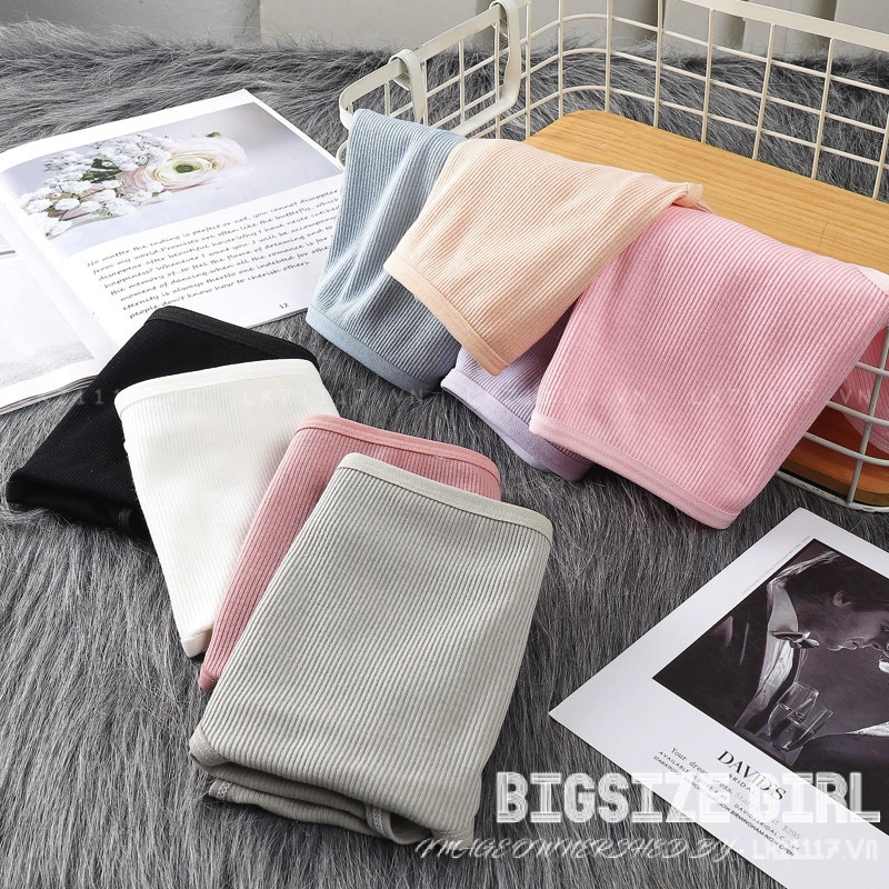 Quần lót nữ Bigsize quần chíp nữ lưng cao trơn cotton cao cấp kháng khuẩn mềm thoáng khí  70kg 80kg 100kg