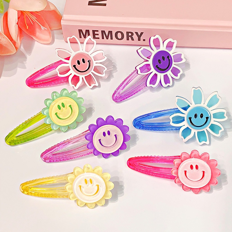 Kẹp TóC HìNh Hoa HướNg Dương CườI Dễ Thương Cho Bé GáI