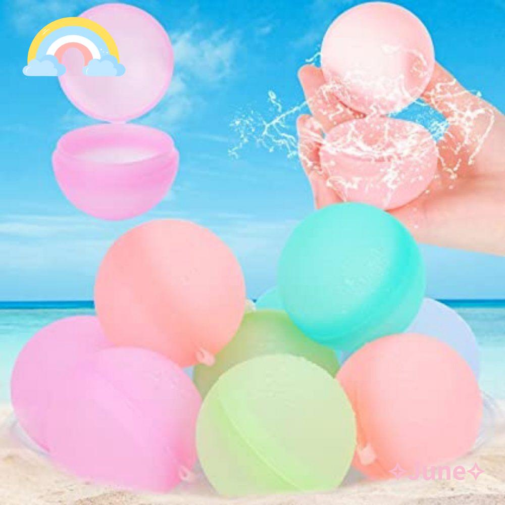 Bộ 12 Quả Bóng Nước Bằng Silicone Dùng Chơi Ngoài Trời Vào Mùa Hè