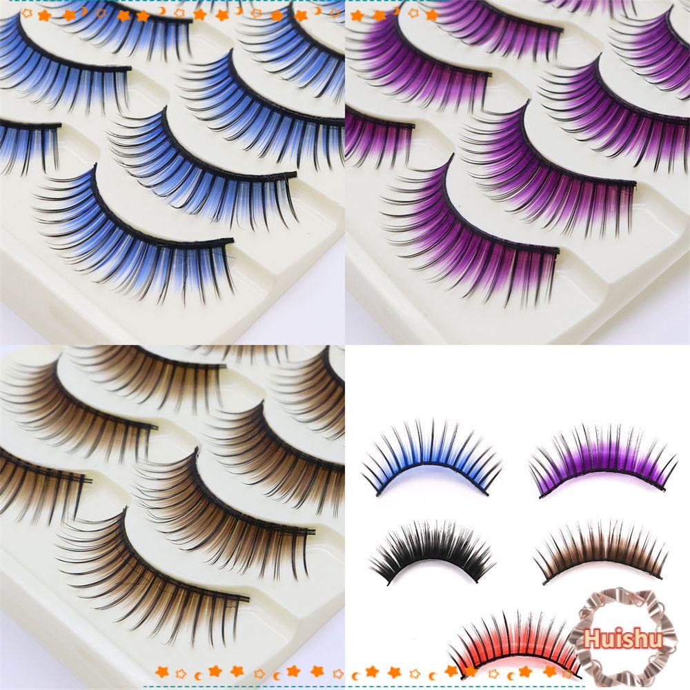 Lông Mi Giả Dày Nhiều Màu Trang Điểm Sân Khấu