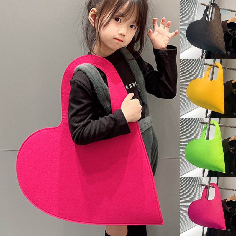 1 Túi Đeo Chéo Vai Hình Trái Tim Cho Bé Gái (b7w)