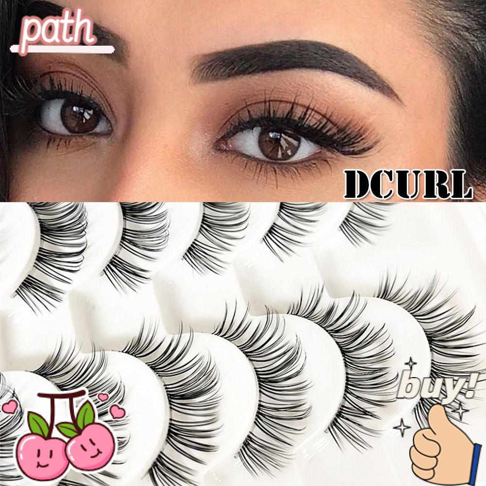 Bộ 10 Cặp Lông Mi Giả Thân Trong Suốt Tái Sử Dụng Được