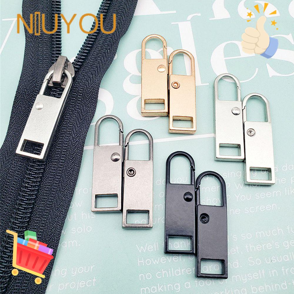Set 5 Đầu Khóa Kéo Kim Loại Có Thể Tháo Rời Thay Thế Chuyên Dụng May Vá