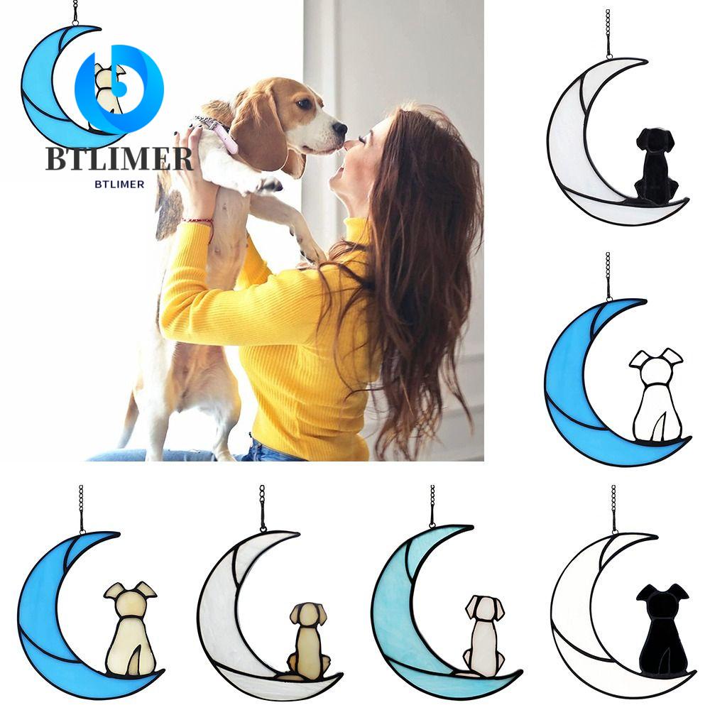 Mặt Dây Chuyền Bằng Acrylic Hình Chú Chó BTLIMER Kỷ Niệm Thú Cưng Chống Mất Gió