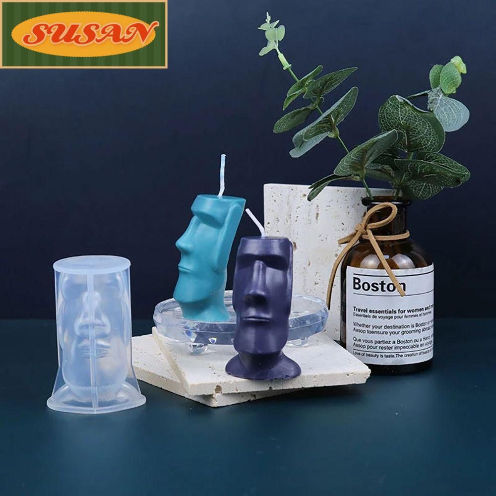 Khuôn Silicone Làm Sáp Thơm Resin Hình Khuôn Mặt Người