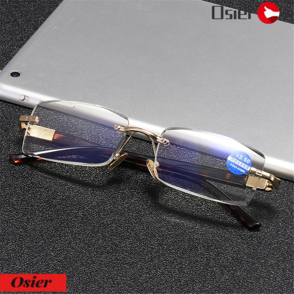 Osier1 Kính Đọc Sách Không Vành Chống Ánh Sáng Xanh Dương Sành Điệu Cho Nam Và Nữ