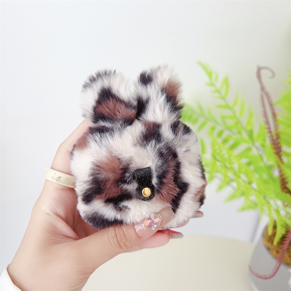 Vỏ Bảo Vệ Hộp Sạc Tai Nghe Airpods 1 2 3 Pro 2nd Bằng Vải Bông Hình Thỏ Dễ Thương