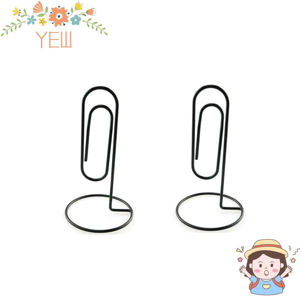 Kẹp Giấy Nhắc Nhở Giữ Số Bàn Màu Đen Tiện Dụng Cho Văn Phòng