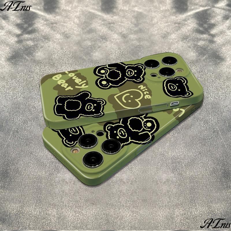 Ốp Điện Thoại Mềm Chống Sốc In Hình Gấu 11I Cho Iphone 11 78plus 14pro 12 max 13 XV1I