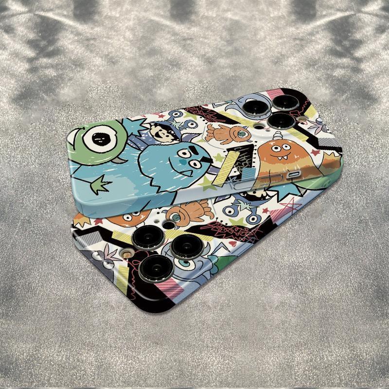 Ốp Điện Thoại Dẻo Họa Tiết Quái Vật Kiểu Graffiti Đơn Giản Chống Sốc Cho iPhone1213 Plus 14Pro 6In78 11 max