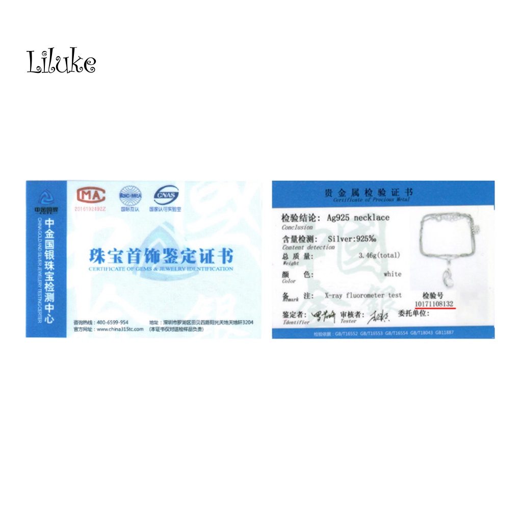 Vòng cổ Bạc 925 Trang Trí Mặt Hình Lá Đính Đá Xinh Xắn Cho Nữ