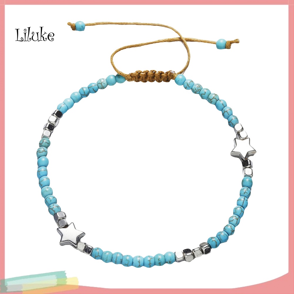 Lắc Chân Hợp Kim Trang Trí Hình Ngôi Sao Đính Đá Thời Trang Cho Nữ