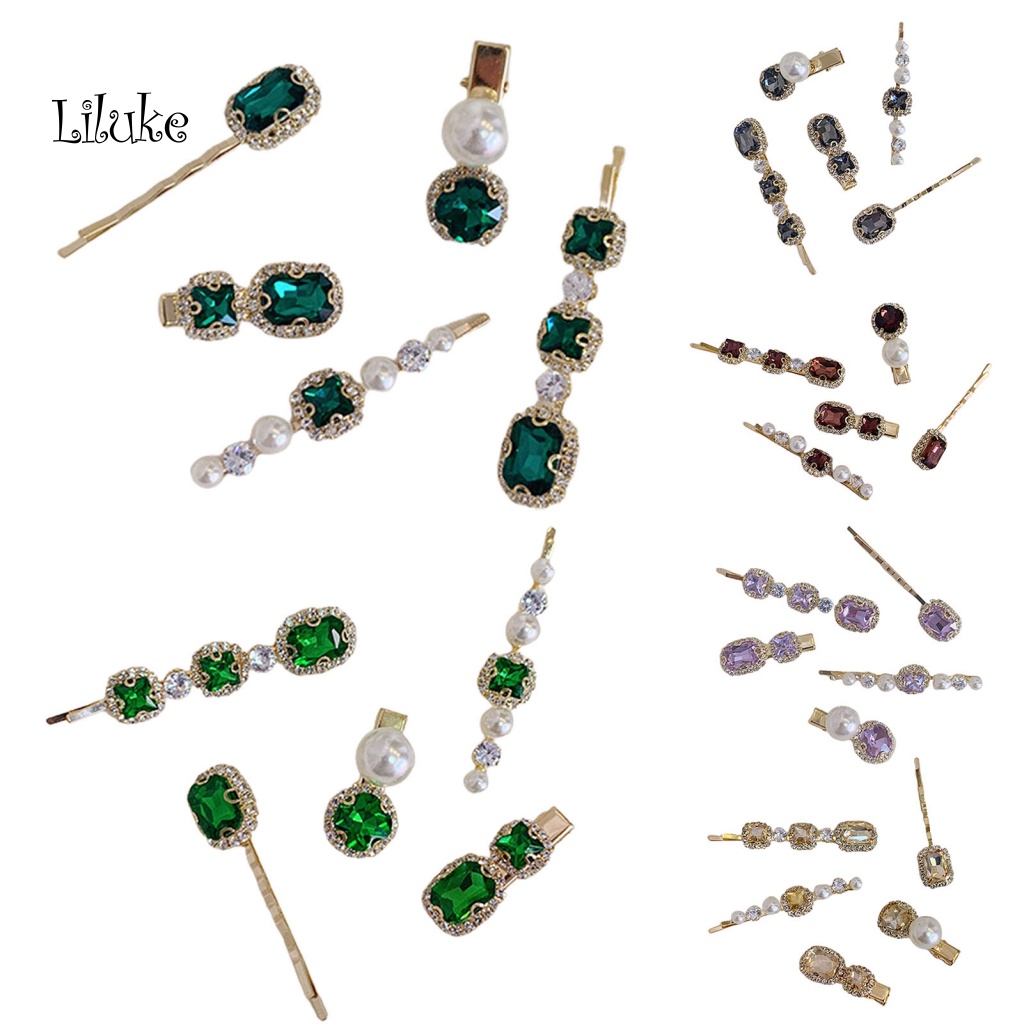 Set 5 Kẹp Tóc Nữ Đính Ngọc Thời Trang