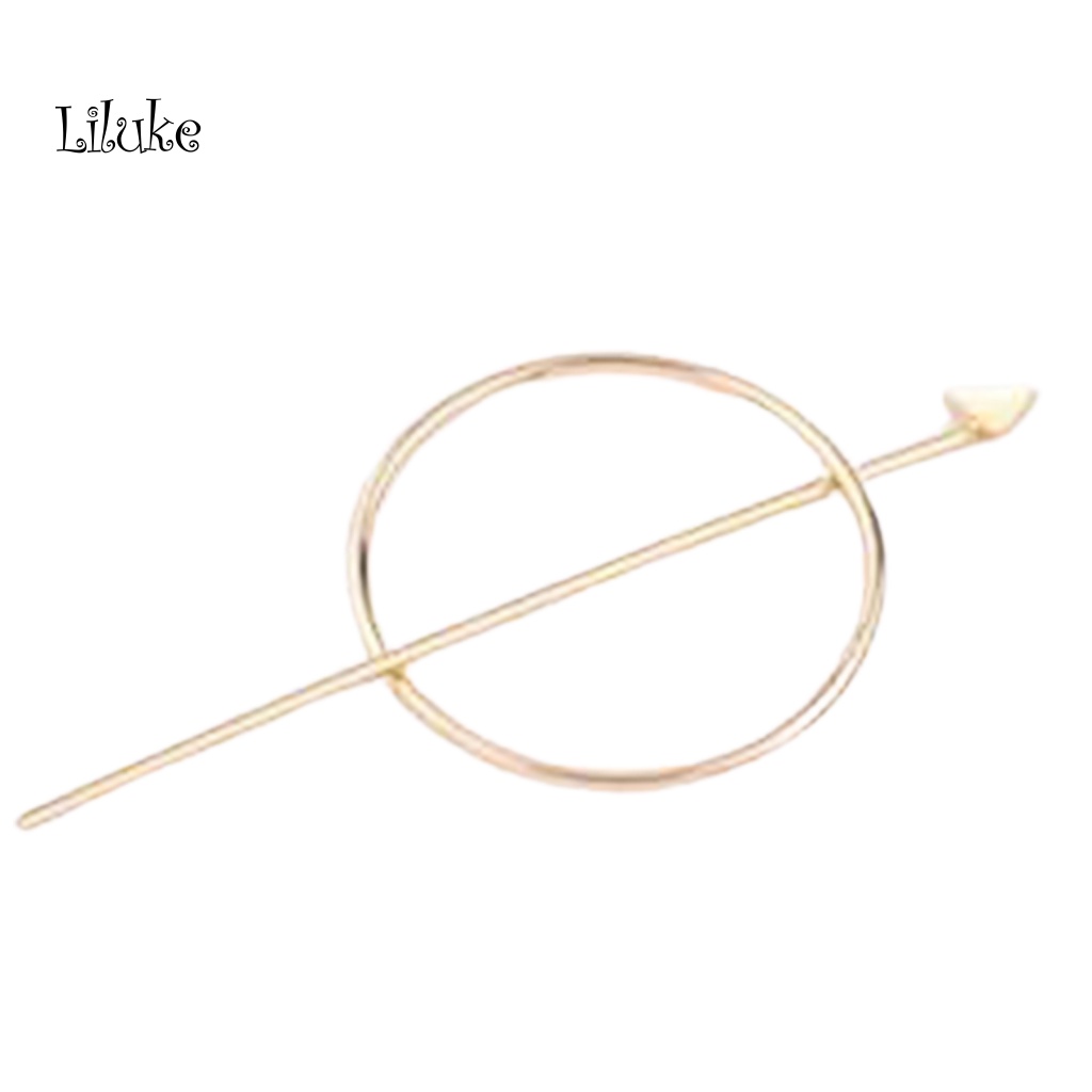 Kẹp Tóc Nữ Phối Nơ Họa Tiết Hình Học Thời Trang