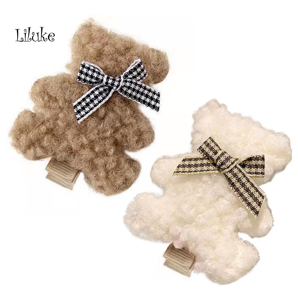 Kẹp Tóc Trang Trí Tạo Hình Gấu Xinh Xắn Cho Nữ