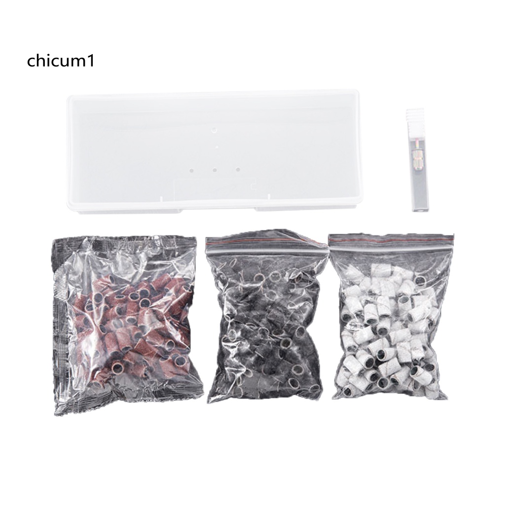 1 Set Vòng Nhám Mài Móng Tay Hiệu Ứng Nhanh Chóng Bằng Hợp Kim Dành Cho Bạn Nữ