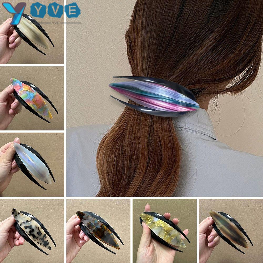 Kẹp Tóc Cố Định Sợi Acetate Mới Cho Nữ