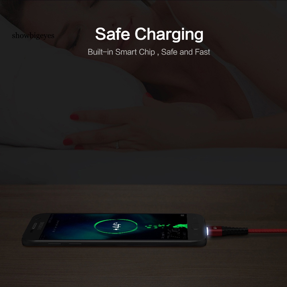 Cáp Sạc Nhanh Micro USB 2.1A Có Đèn LED Chuyên Dụng Cho Android