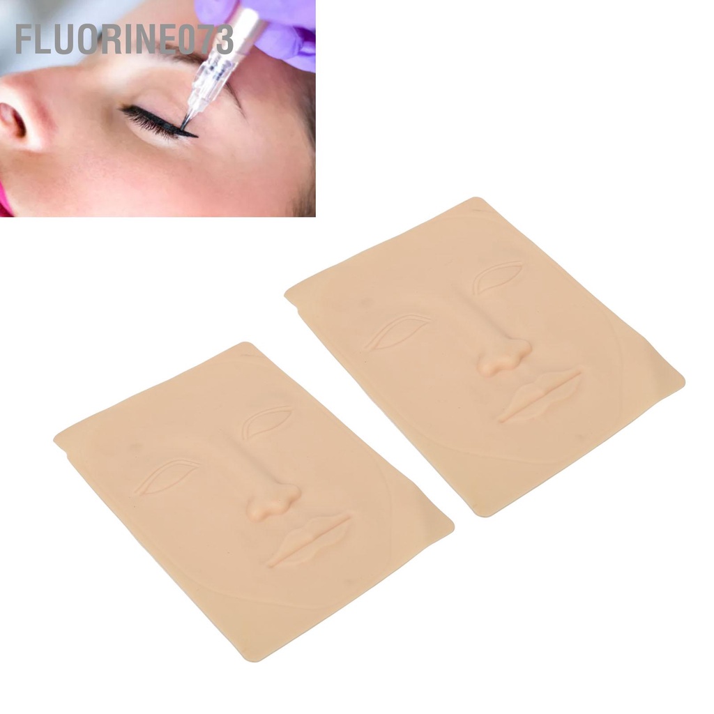 Fluorine073 10 Chiếc Hình Xăm Thực Hành Da Mặt Đôi Mắt 3D Silicone Microblading