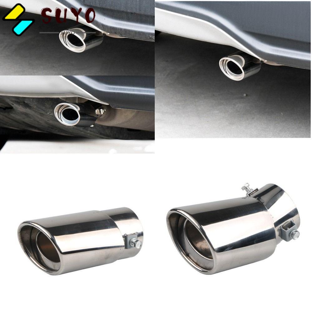Ống Xả Khí Thải Giảm Thanh Tròn Bằng Thép Không Gỉ Cho Xe Hơi