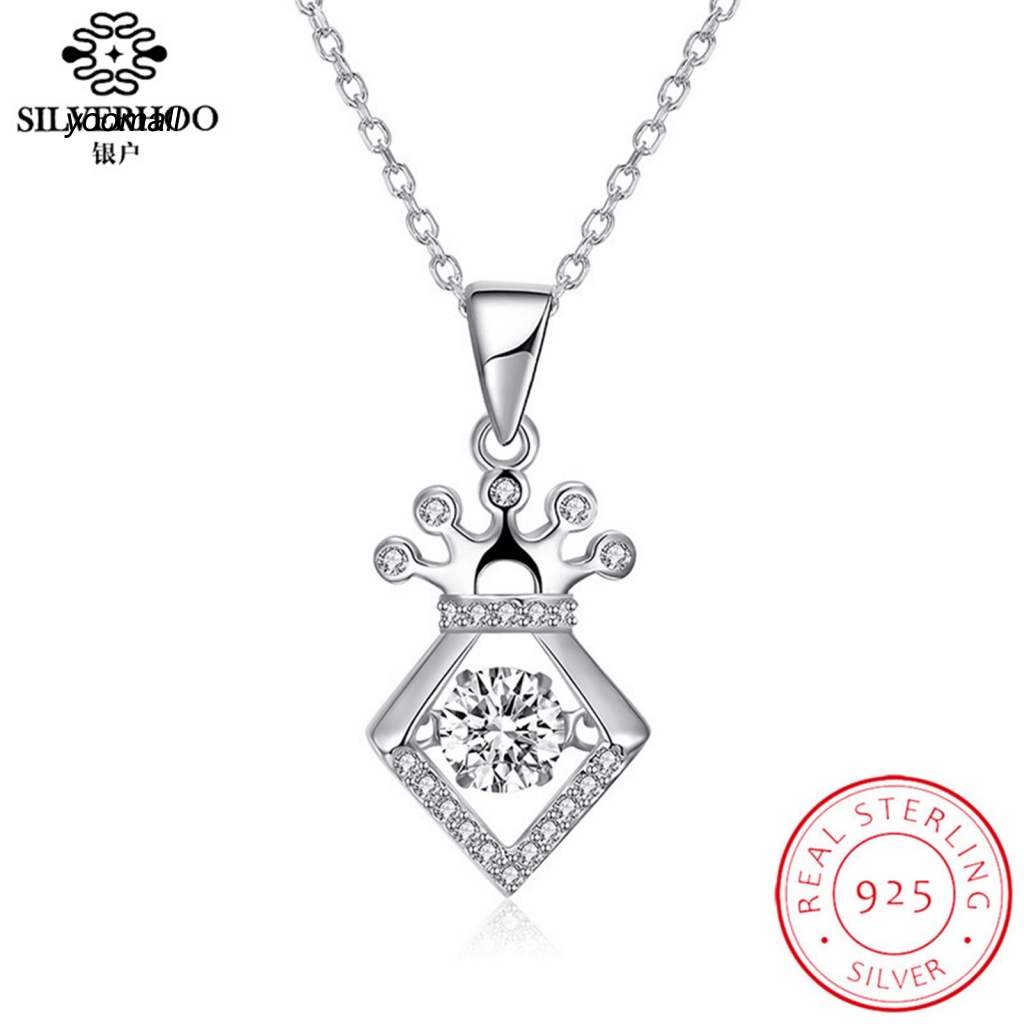 Vòng cổ Mặt Vương Miện Đính Đá Thời Trang Cho Nữ