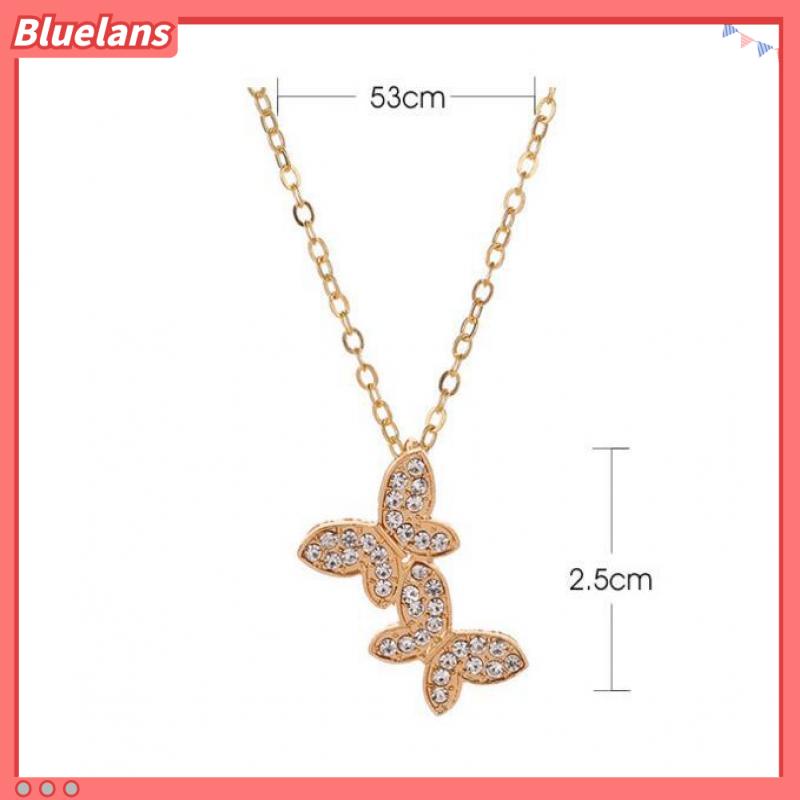 [BLS] Vòng Cổ Hai Lớp Lưới Hình Bướm Đơn Giản Cá Tính