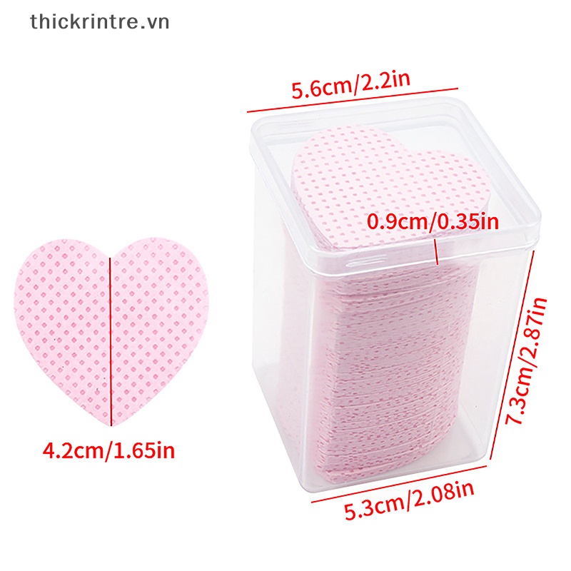 Bộ 200 Bông Tẩy Sơn Móng Tay Trái Tim Tiện Lợi