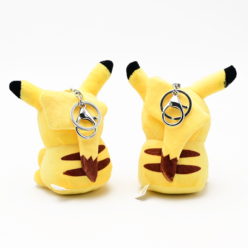 Móc Khóa Hình Pikachu Nhồi Bông Dễ Thương