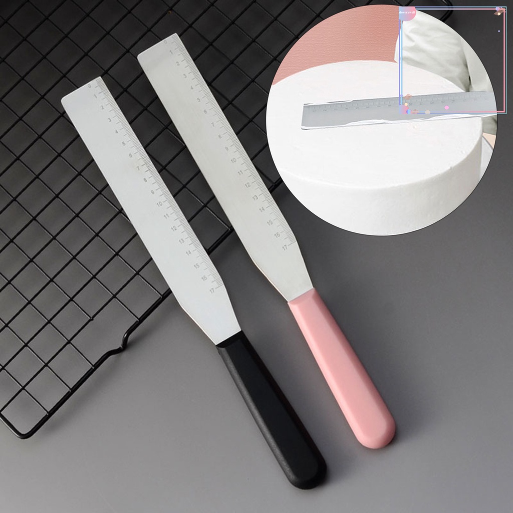 Dụng Cụ Phới Dẹt Tay Cầm Chống Dính Bằng Thép Không Gỉ Cho Làm Bánh