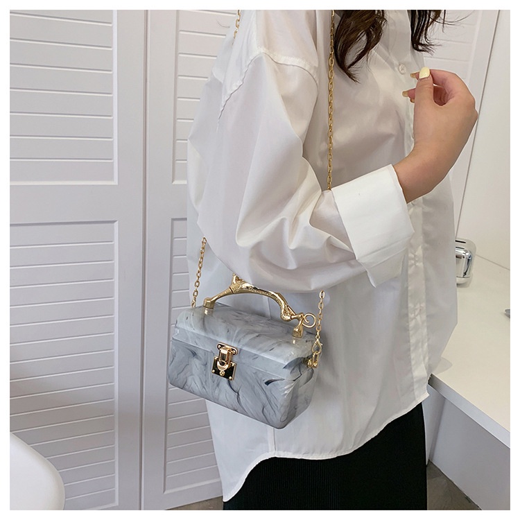 Túi Đeo Chéo Hình Vuông Nhỏ Bằng acrylic Phong Cách Hàn Quốc Kiểu Mới