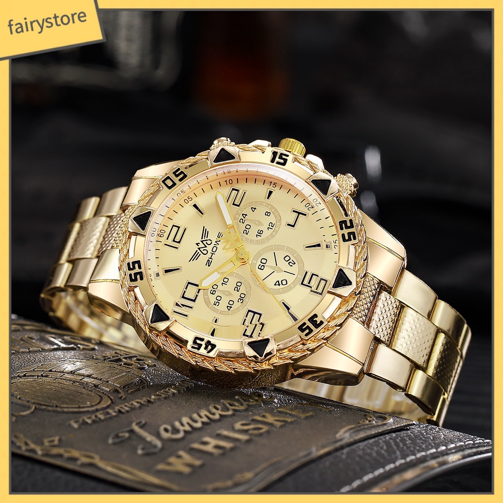 [FTO] Đồng Hồ Thạch Anh Ba Lỗ Lớn Bằng Hợp Kim Không Khí Quyền Anh Phong Cách Doanh Nhân Cho Nam