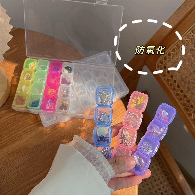 Hộp Đựng Thuốc Mini 28 Ngăn Chống Oxy Hóa Có Thể Tháo Rời
