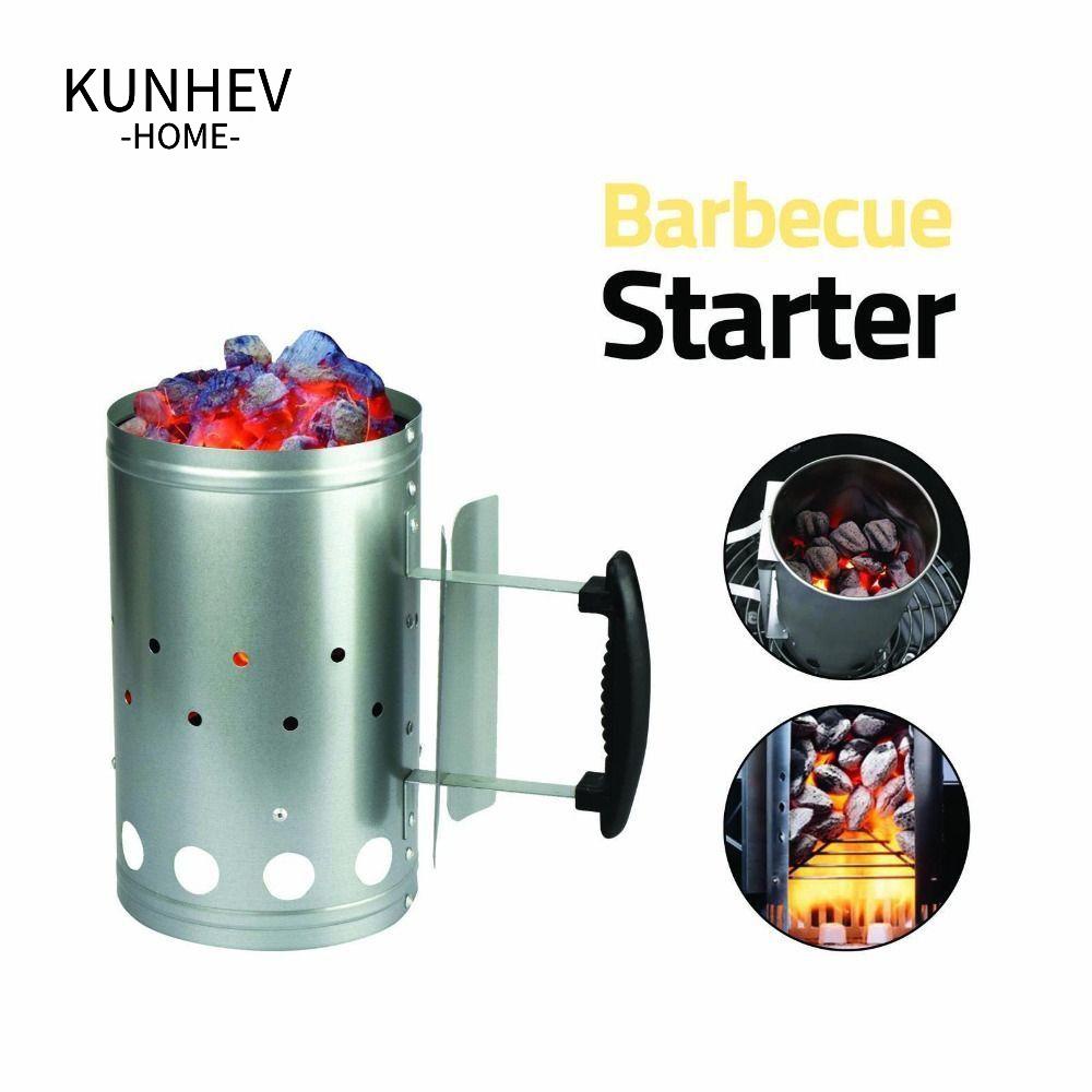 KUNHEV Chuông Gió Bbq Với Tay Cầm Bằng Gỗ Và Sợi Carbon Thiết Kế Mới Tiện