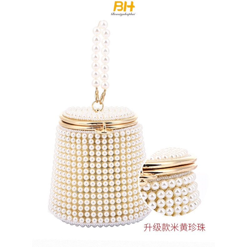 Túi Xách Dự Tiệc Đính Ngọc Trai Kiểu Mới Sang Trọng