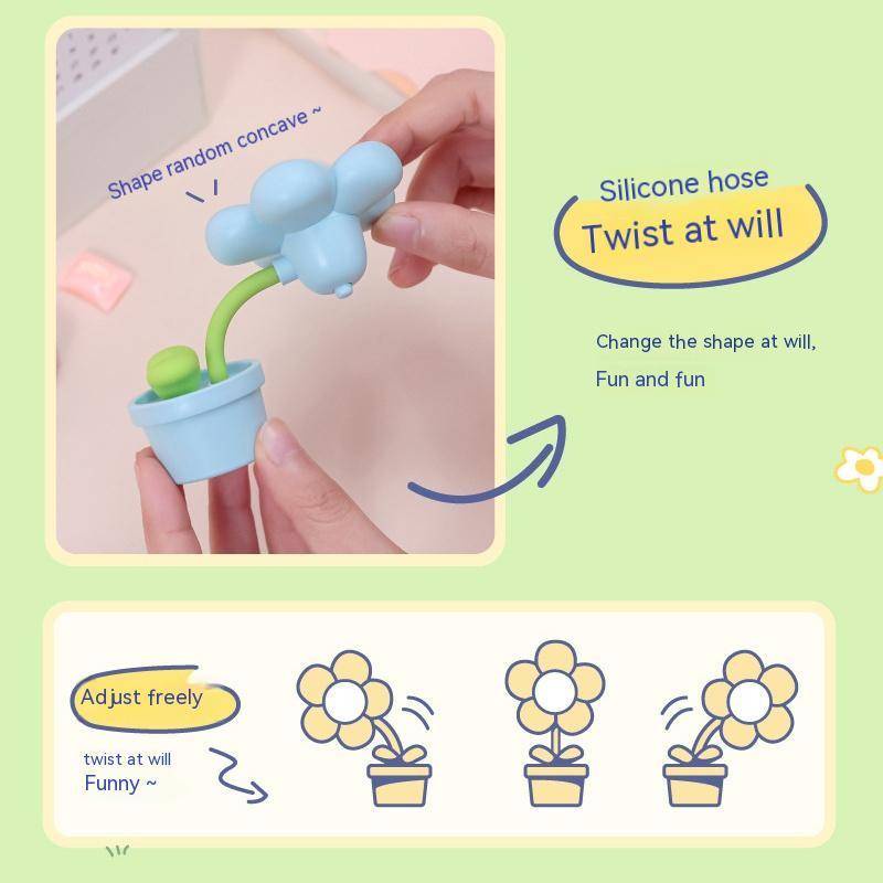 Đèn Ngủ LED Hình Hoa Hướng Dương Mini Dễ Thương Dùng Trang Trí