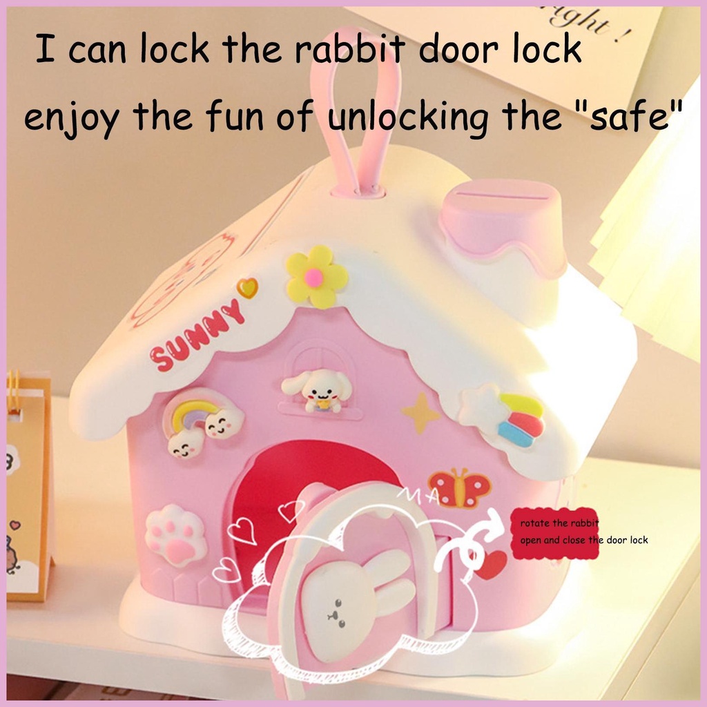 Hộp Đựng Tiền Tiết Kiệm Hình Ngôi Nhà Dễ Thương Trang Trí Nhà Cửa