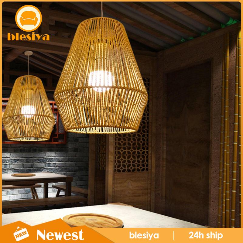 [Bresiya] Ốp Đèn Lồng Treo Trần Nhà Bằng Dây Bện Mộc Mạc Cổ Điển