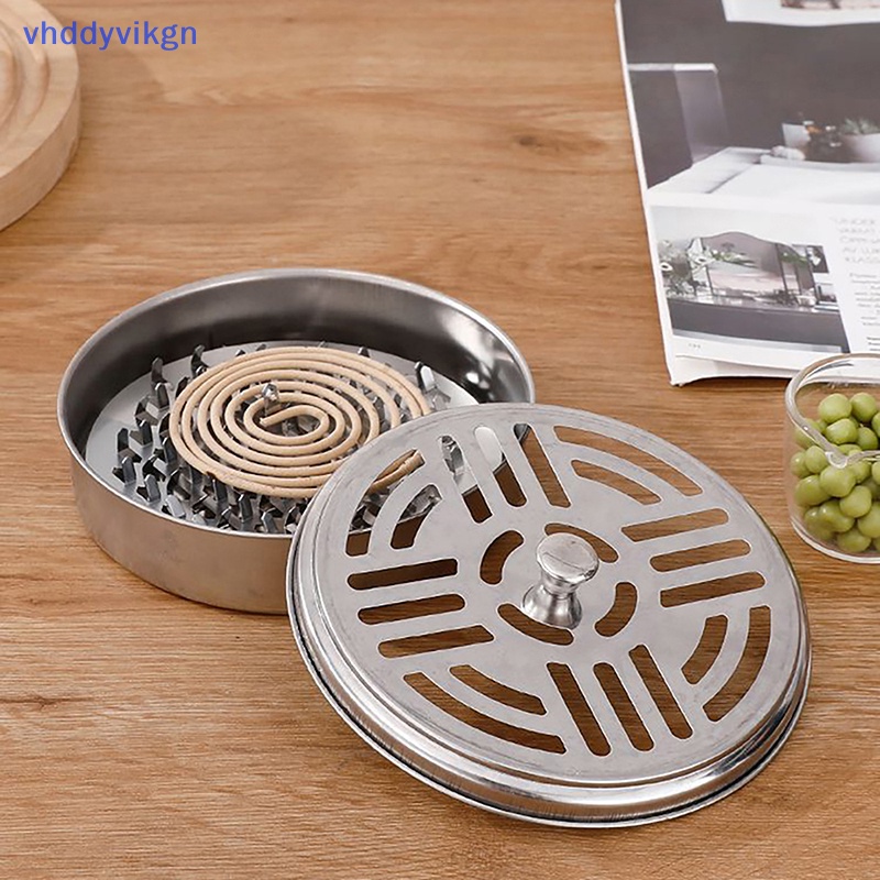 Khay Đựng Nhang Muỗi / Côn Trùng Thiết Kế Nhỏ Gọn Kèm Nắp Đậy Tiện Dụng
