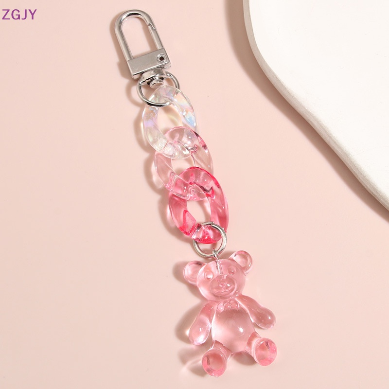 Móc Chìa Khóa Hình Gấu Nhiều Màu Sắc Dễ Thương Cho Nữ Mới