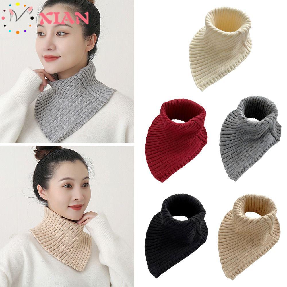 XIANTIN Cổ Áo Giả Dệt Kim Chống Gió Có Thể Tháo Rời Thời Trang