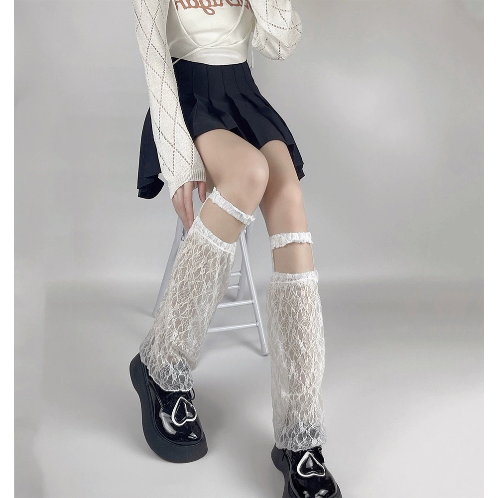 Đôi Vớ LướI DàI Siêu MỏNg Giữ ẤM Chân Y2k JK ThờI Trang Cho Nữ