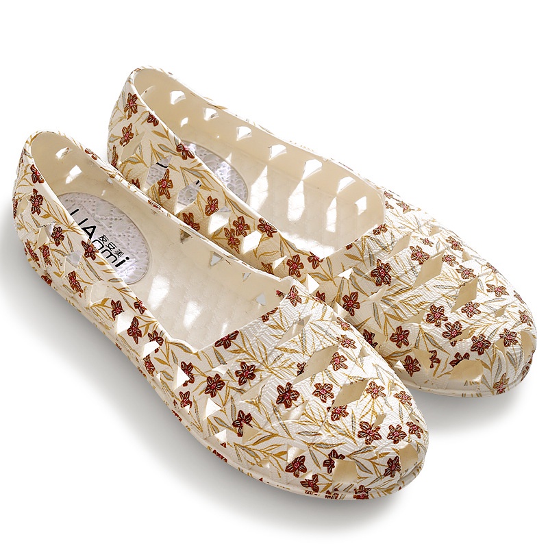 Xăng đan Vải Canvas Đế Phẳng In Hoa Thoải Mái Và Không Đáng Sợ Cho Nữ Y Tá Khiêu Vũ Công Sở