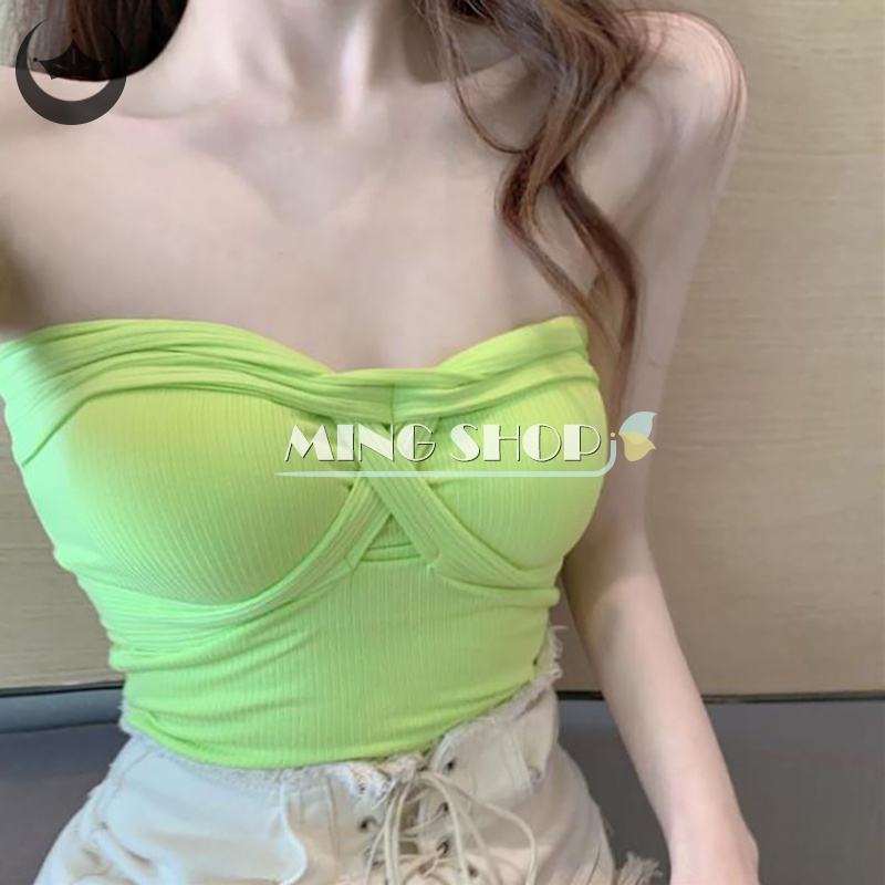 Áo Hai Dây Dệt Kim Màu Sắc Thời Trang Mùa Hè Quyến Rũ Cho Nữ