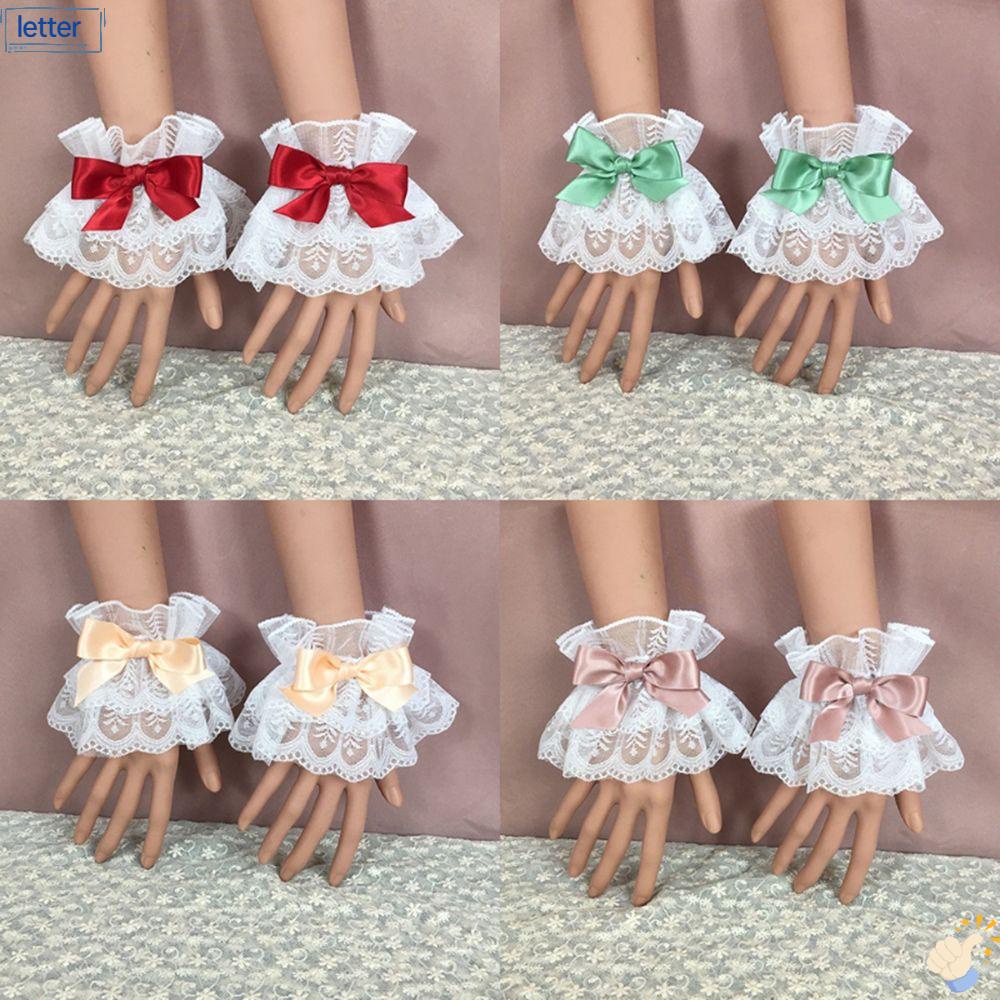 LET Găng Tay Phối Ren Nhiều Màu Phong Cách Lolita