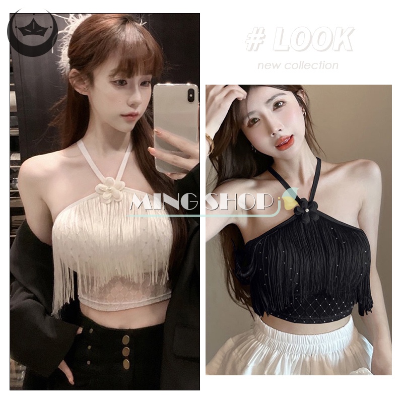 Áo Hai Dây Mỏng Màu Trơn Mùa Hè Gợi Cảm Cho Nữ