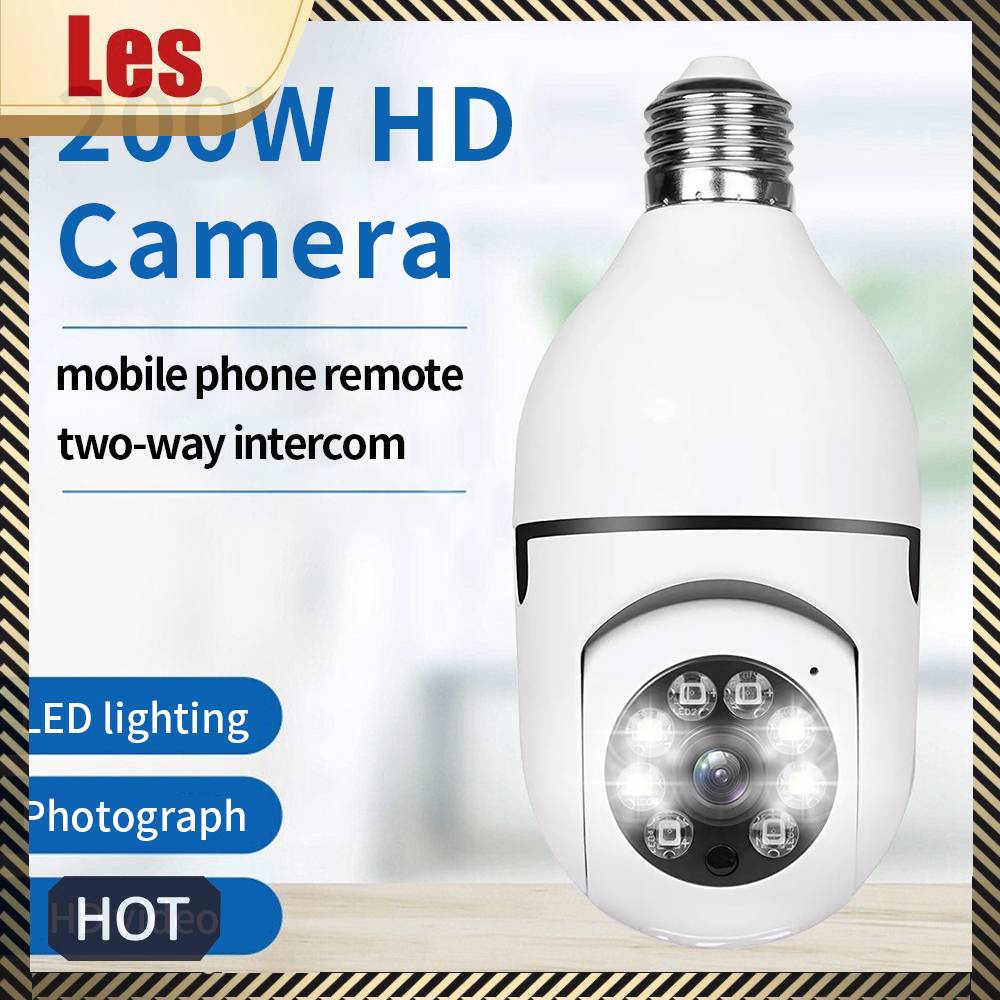 Camera Giám Sát Hình Bóng Đèn E27 720P Kết Nối WiFi Không Dây, Hỗ Trợ Quay Ban Đêm