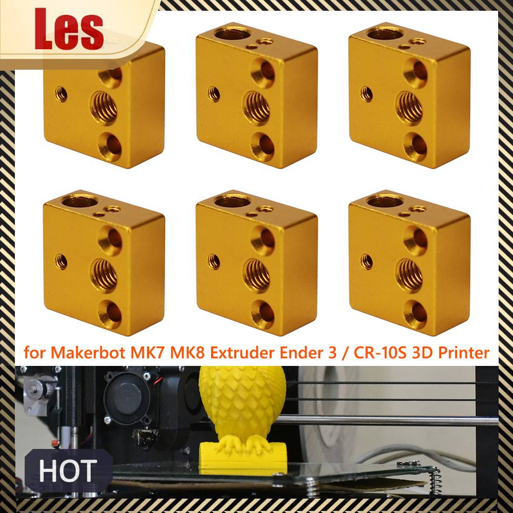 Set 6 Khối Nhiệt Cho Máy In 3D Makerbot MK7 MK8 Ender 3 / CR-10S