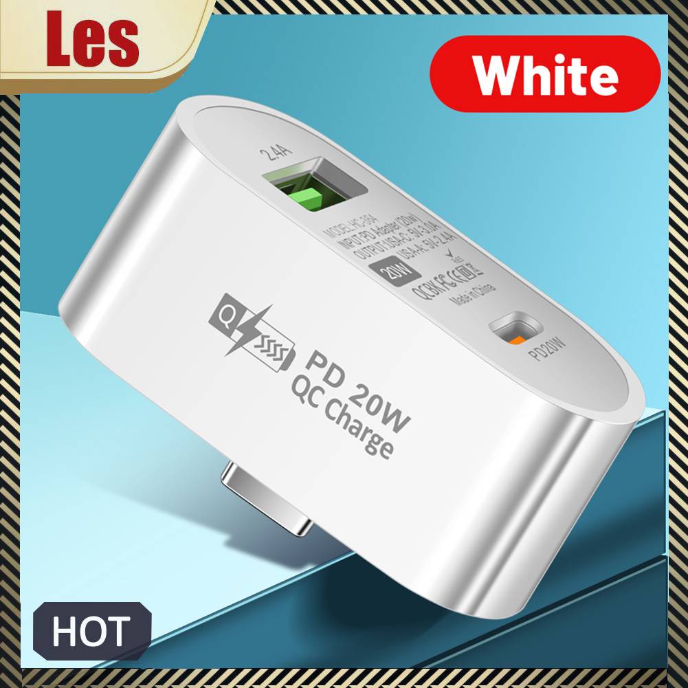 Tẩu Sạc Nhanh 2 Cổng Type-C PD 20W + USB 2.4A Cho Điện Thoại Iphone 14 Pro