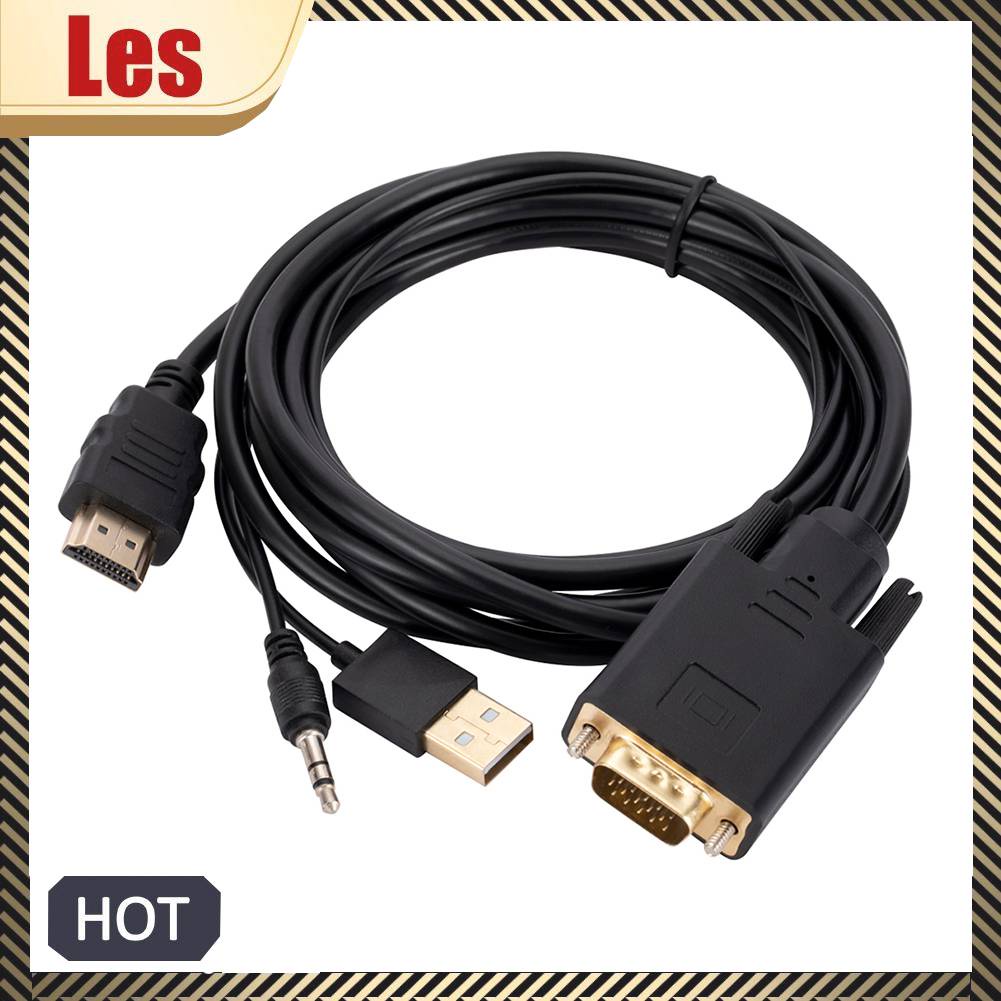 Cáp ChuyểN ĐổI 1.8m HDMI-compatible Sang VGA Cho MàN HìNh MáY ChiếU