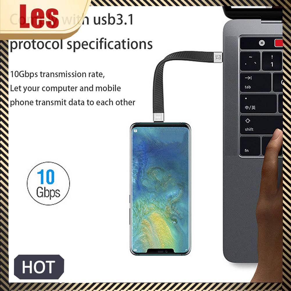Dây Cáp Chuyển Đổi Dữ Liệu Loại C Đầu Đực Sang Đầu Đực 3.1 Gen2 10G